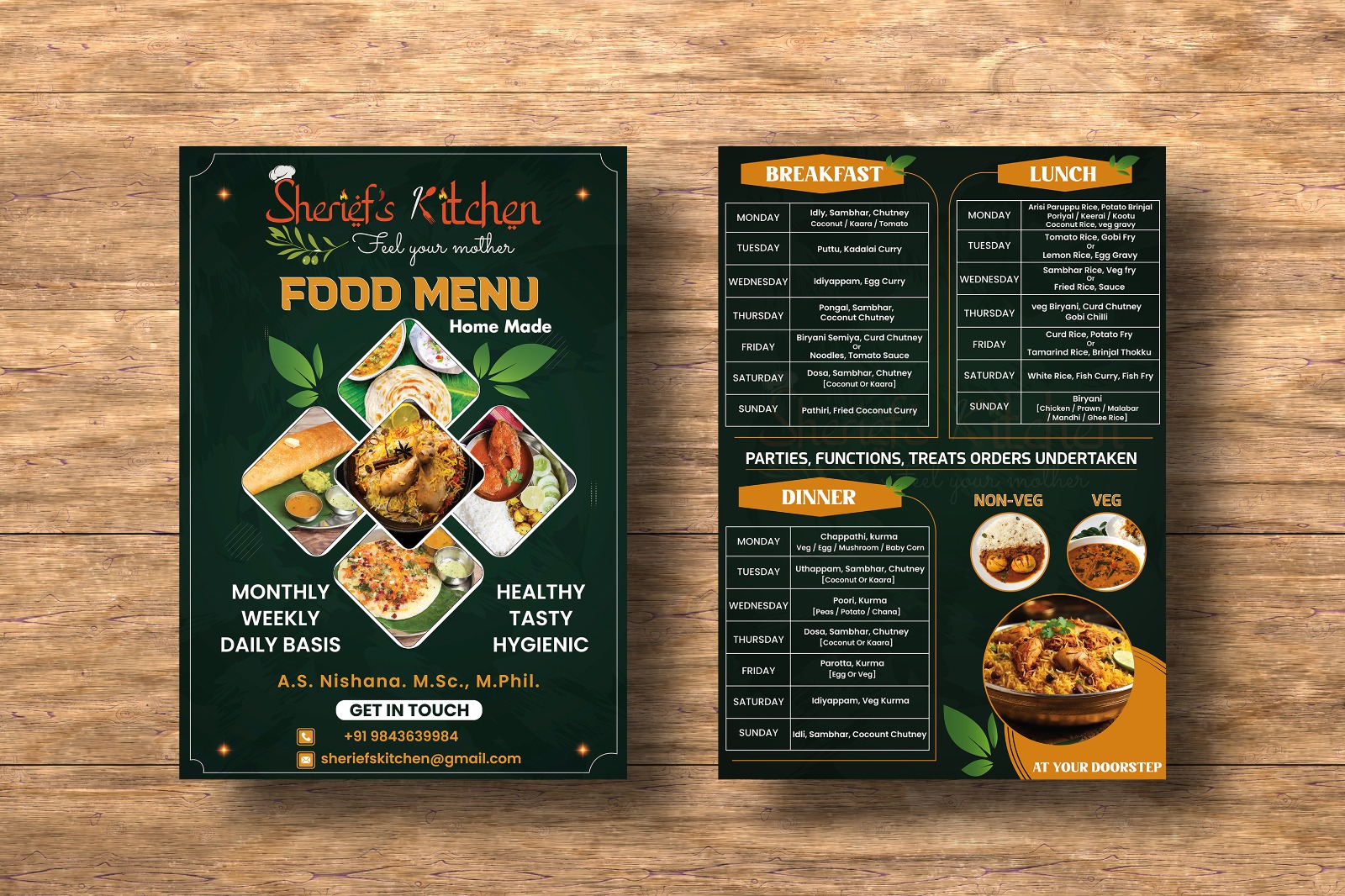 Menu design 7 by Brandingo